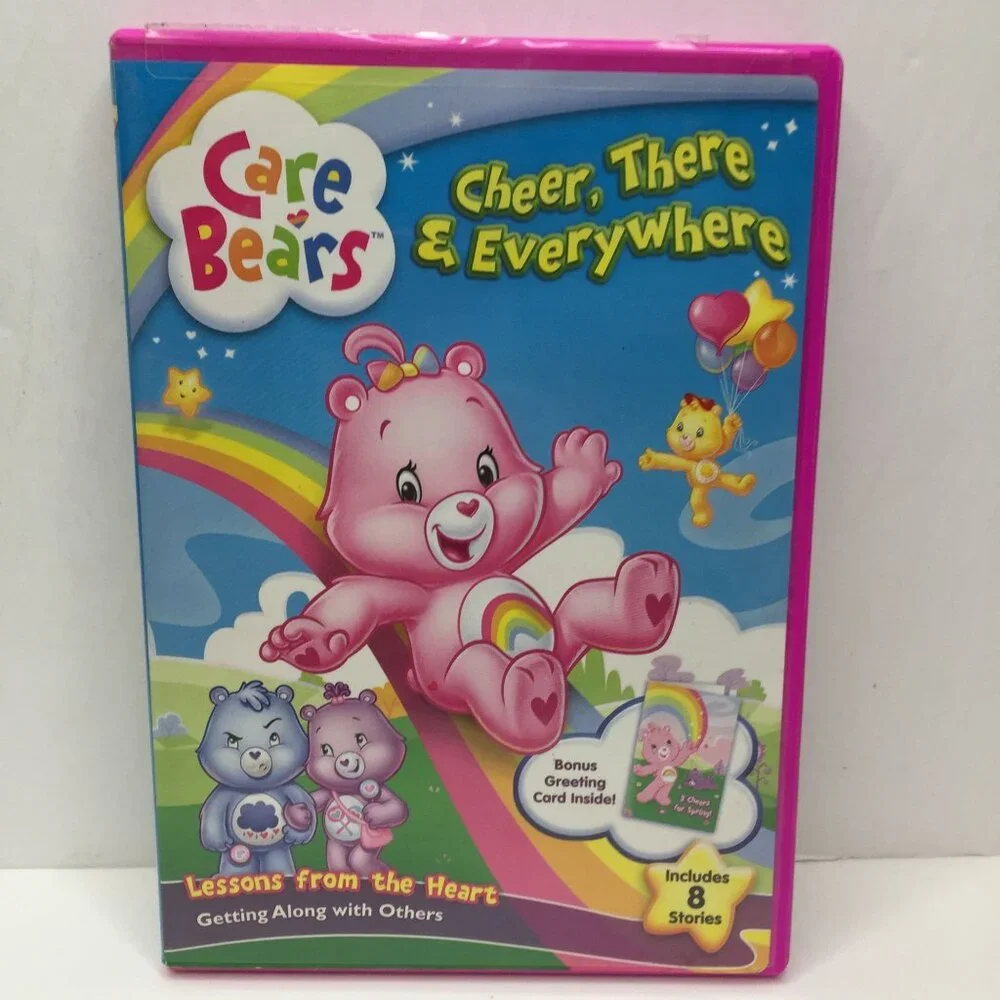 Vtg Set 2 DVD Care Bears Big Wish Movie Cheer There Everywhere 8 Episodes Lesson - Picture 6 of 10